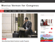 Tablet Screenshot of monicavernonforcongress.com